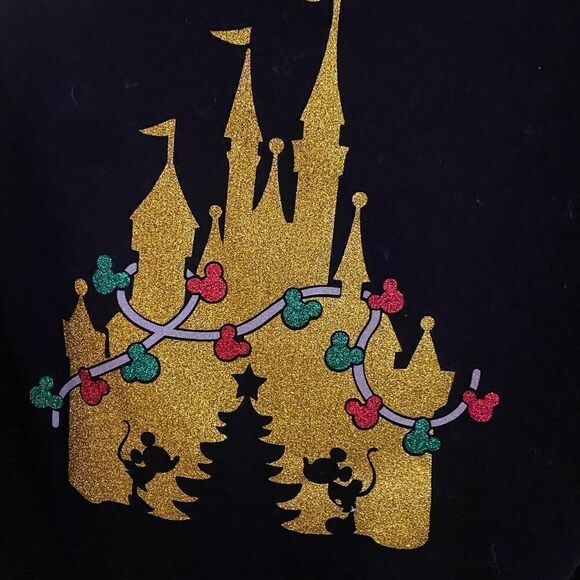 Disney Castle Disney Minnie & Mickey black long sleeve shirt - Picture 4 of 15